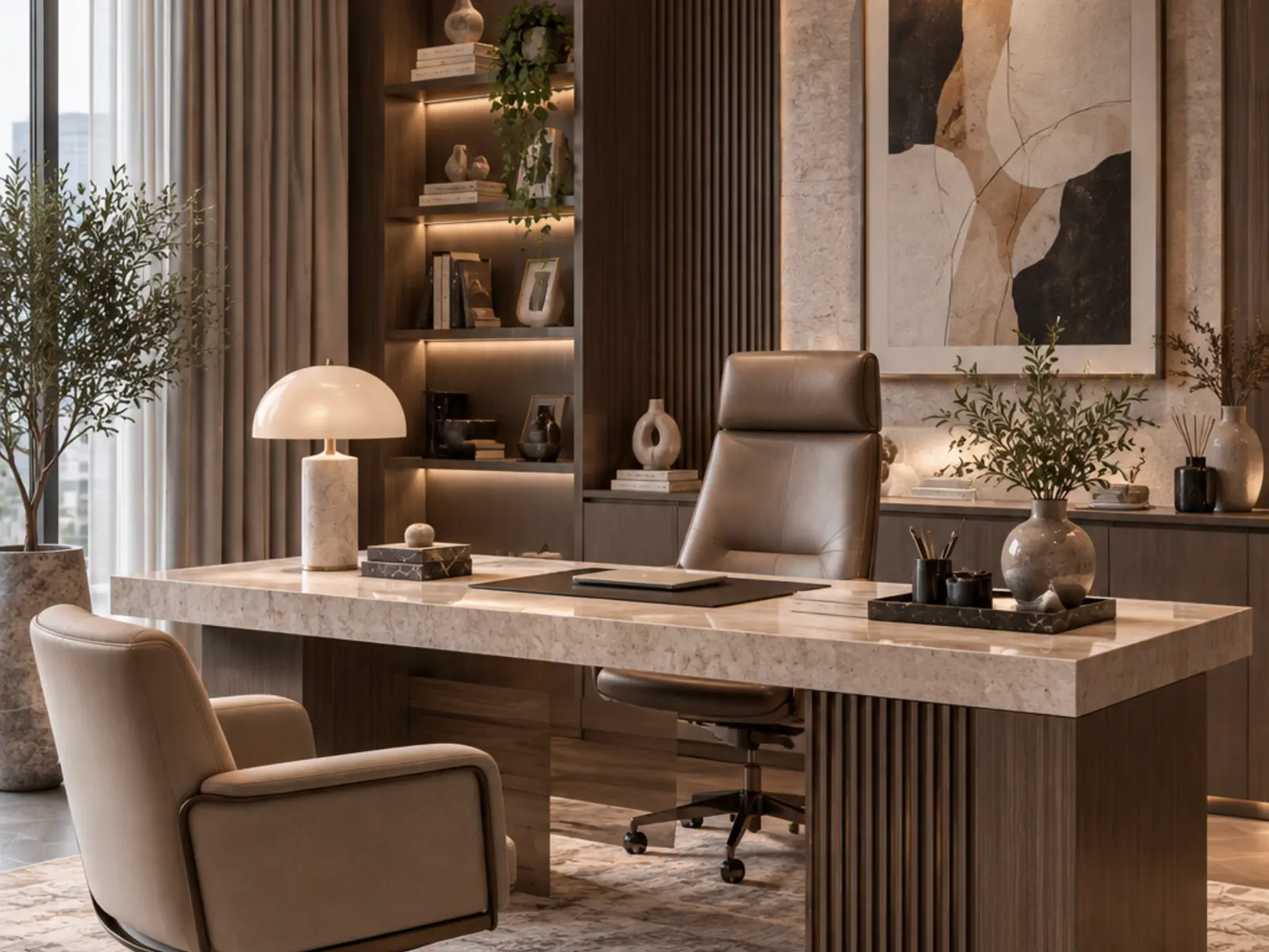 Executive Stone Desk