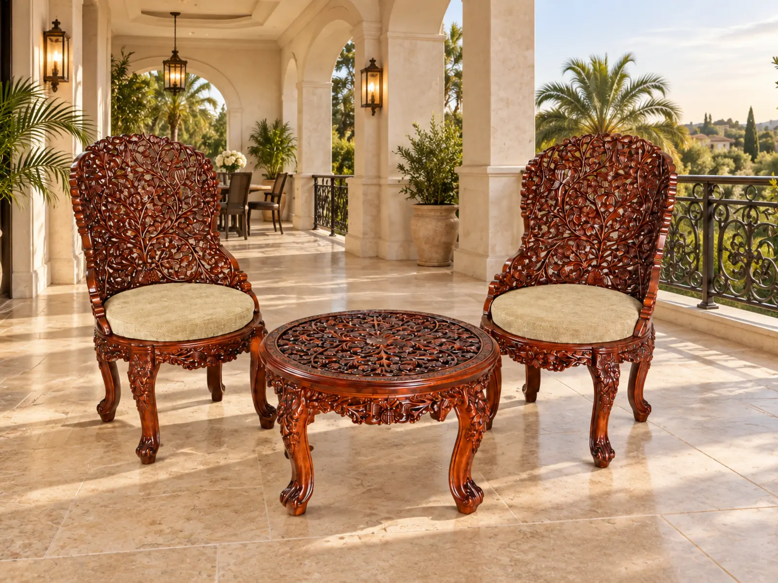 Jali Courtyard Seating