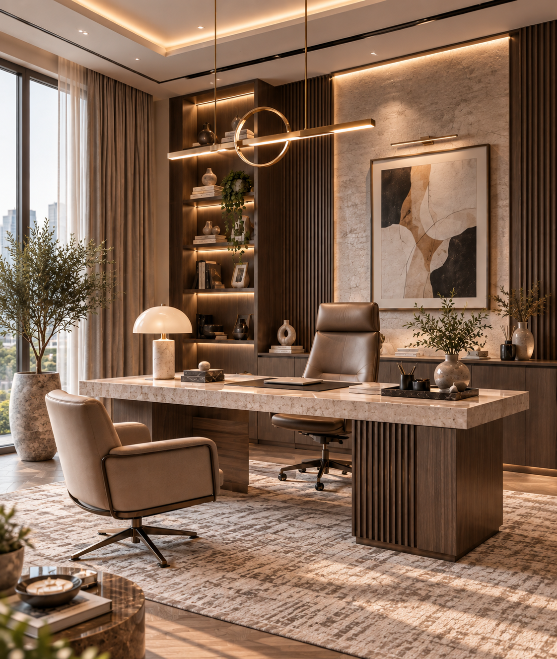 Executive Stone Desk