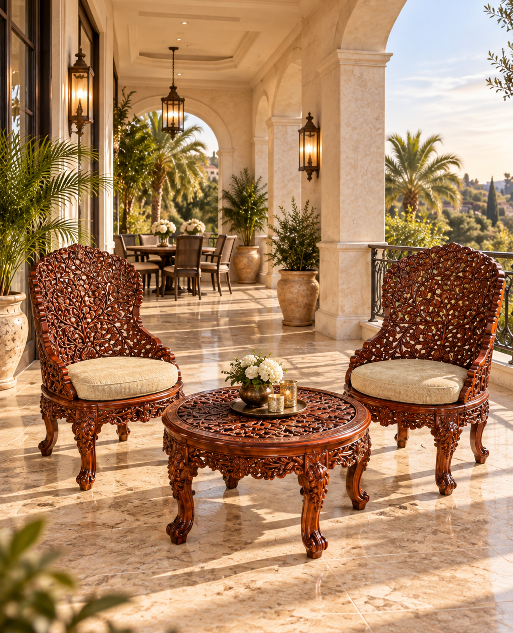 Jali Courtyard Seating