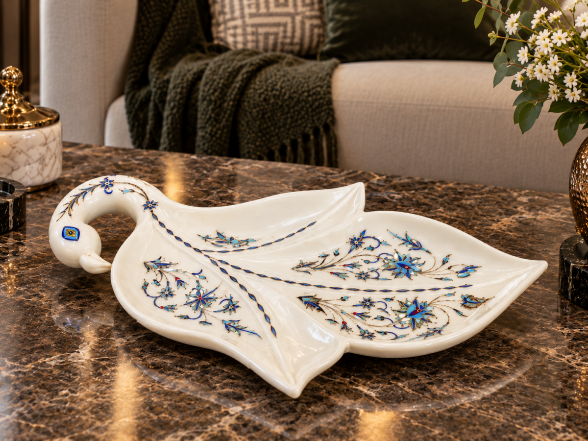 Swan Inlay Platter
