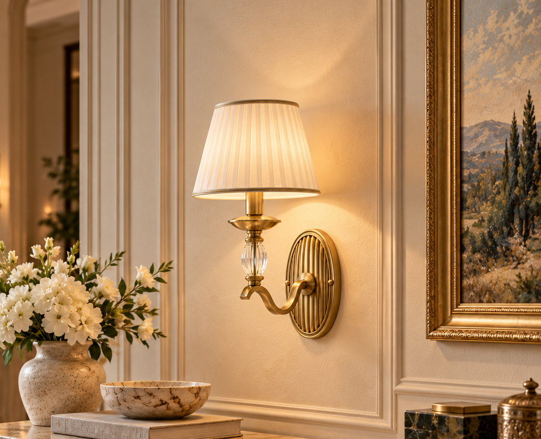 Regency Brass Wall Sconce
